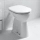 Laufen Pro magasított álló WC csésze öblítőperemmel, fehér