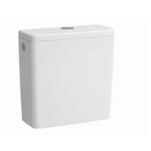 Laufen Lua Dual Flush monoblokk WC tartály bal vagy jobb oldali vízbekötéssel, matt fehér színben.