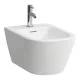 Laufen Meda porcelán fali bidé csaplyukkal, LCC bevonattal, fehér H8301104003021