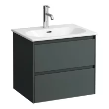   Laufen Lua antracit alsó-szekrény mosdóval 60x45,5x52,5cm, két fiókkal H8600832661041