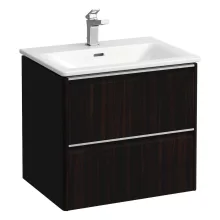   Laufen Palace 2 fiókos alsószekrény mosdóval 60x45 cm, sötétbarna szil H8607022631041