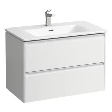   Laufen Palace 2 fiókos alsószekrény mosdóval 80x45 cm, fényes fehér H8607052611041