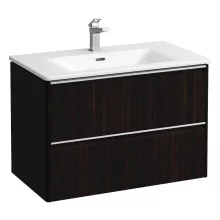   Laufen Palace 2 fiókos alsószekrény mosdóval 80x45 cm, sötétbarna szil H8607052631041