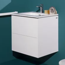   Laufen Base matt fehér 2 fiókos alsószekrény 60 Pro S mosdóval H8649602601041