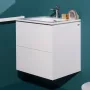 Laufen Base matt fehér 2 fiókos alsószekrény 60 Pro S mosdóval H8649602601041