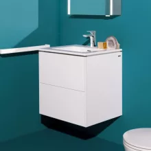   Laufen Base fényes fehér 2 fiókos alsószekrény 60 Pro S mosdóval H8649602611041