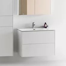   Laufen Base matt fehér 2 fiókos alsószekrény 80 Pro S mosdóval H8649612601041