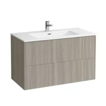   Laufen Base világos szil alsószekrény Slim mosdóval 99x49,2x59 cm kettő fiókkal H8649622621041