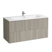   Laufen Base világos szil alsószekrény Slim mosdóval 119,2x49,2x59 cm kettő fiókkal H8649632621041
