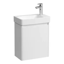 Laufen Pro X 1 ajtós fali alsószekrény porcelán kézmosóval 48x60 cm, jobbos/fényes fehér