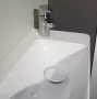 Laufen Pro X 1 ajtós fali alsószekrény porcelán kézmosóval 48x60 cm, jobbos/szürke kivitelben