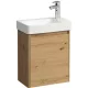 Laufen Pro X 1 ajtós fali alsószekrény porcelán kézmosóval 48x60 cm, jobbos/vad tölgy kivitelben