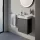 Laufen Pro X 1 ajtós fali alsószekrény porcelán kézmosóval 48x60 cm, traffic szürke kivitelben.