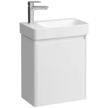 Laufen Pro X 1 ajtós fali alsószekrény porcelán kézmosóval 48x60 cm, balos/ügyfélspecifikus.