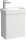 Laufen Pro X 1 ajtós fali alsószekrény porcelán kézmosóval 48x60 cm, balos/ügyfélspecifikus.