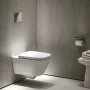 Laufen Meda porcelán fali WC csésze 36x54 cm lágyan záródó Duroplast ülőkével, fehér H8661100000001