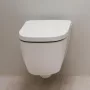 Laufen Meda porcelán fali WC csésze 36x54 cm lágyan záródó Duroplast ülőkével, fehér H8661100000001