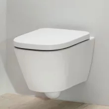   Laufen Meda kompakt porcelán fali WC csésze 36x49 cm lassan záródó Duroplast ülőkével, fehér H8661130000001