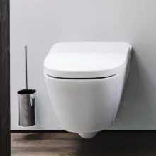   Laufen Meda kompakt porcelán fali WC csésze 36x49 cm lassan záródó Duroplast ülőkével, matt fehér H8661137570001