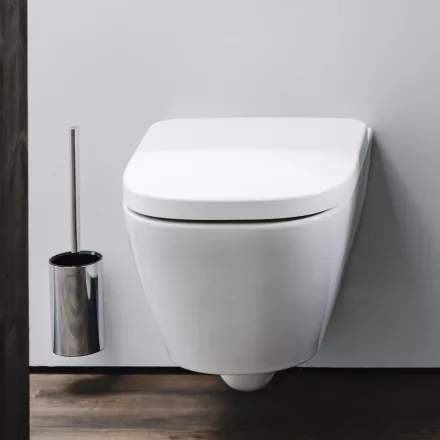 Laufen Meda kompakt porcelán fali WC csésze 36x49 cm lassan záródó Duroplast ülőkével, matt fehér H8661137570001