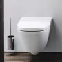 Laufen Meda kompakt porcelán fali WC csésze 36x49 cm lassan záródó Duroplast ülőkével, matt fehér H8661137570001