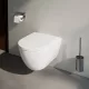 Laufen Pro X csendes öblítésű fali kerámia WC csésze LCC bevonattal és Duroplast ülőkével, fehér kivitelben.