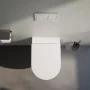 Laufen Pro X csendes öblítésű fali kerámia WC csésze LCC bevonattal és Duroplast ülőkével, fehér kivitelben.