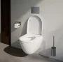 Laufen Pro X csendes öblítésű fali kerámia WC csésze LCC bevonattal és Duroplast ülőkével, fehér kivitelben.