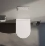 Laufen Pro X kompakt csendes öblítésű fali kerámia WC csésze lassan záródó Duroplast ülőkével, matt fekete kivitelben.