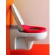 Laufen Florakids gyerek WC ülőke tetővel, fehér/piros H8910300620001