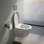 Laufen Pro X levehető Duroplast WC ülőke Soft Close mechanizmussal és króm zsanérokkal, fehér kivitelben