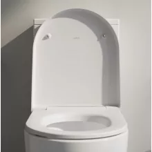 Laufen Pro X levehető Duroplast WC ülőke Soft Close mechanizmussal és króm zsanérokkal, matt fehér kivitelben.