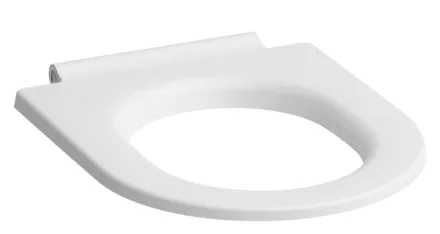 Laufen Pro X fedél nélküli Duroplast WC ülőke Soft Close mechanizmussal és rozsdamentes acél zsanérokkal, matt fehér kivitelben.
