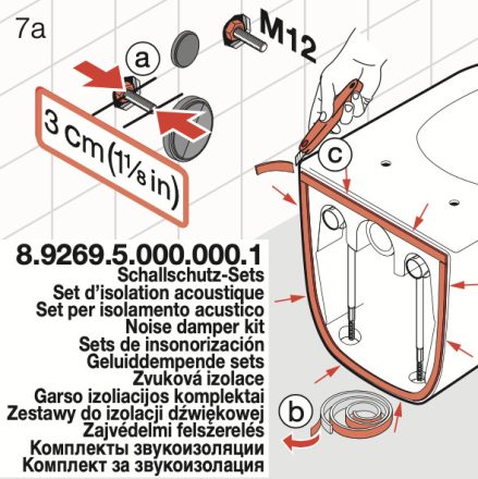 Laufen zajszigetelő-kiegyenlítő betét 8926950000001