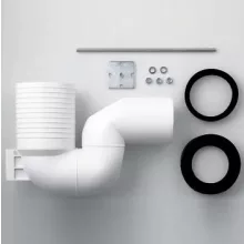   Jika/Laufen vario lefolyókönyök WC csészéhez függőleges kifolyáshoz, 220-350 mm távolságra H8990250000001