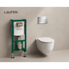 Laufen Ineolink Pro komplett WC szett króm nyomólappal.