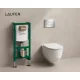 Laufen Ineolink Pro komplett WC szett króm nyomólappal.