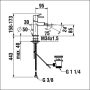 Laufen Meda egykaros bidé csaptelep automata leeresztőszeleppel, króm HF506610100000