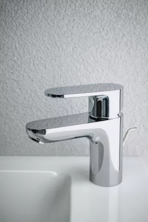 Laufen Pro X egykaros ECO+ mosdó csaptelep húzórudas leeresztővel, króm kivitelben.