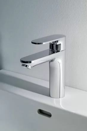 Laufen Pro X egykaros ECO+ mosdó csaptelep fix kifolyóval, króm kivitelben.