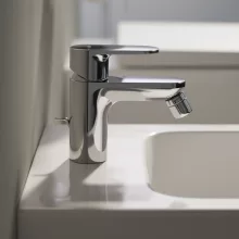 Laufen Pro X egykaros bidé csaptelep automata leeresztőszeleppel, króm kivitelben