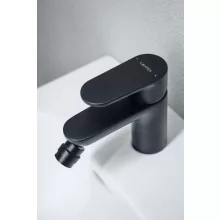Laufen Pro X egykaros bidé csaptelep automata leeresztőszeleppel, matt fekete kivitelben