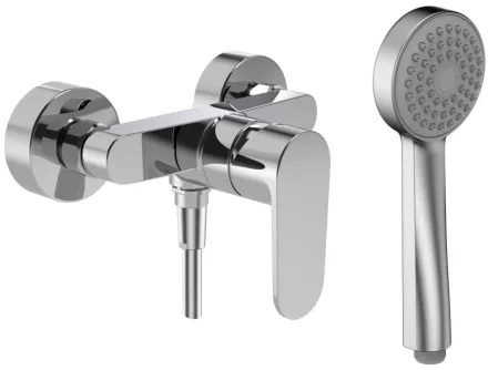 Laufen Pro X zuhanycsaptelep flexibilis zuhanytömlővel és kézizuhannyal, króm kivitelben