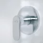 Laufen Pro X falba süllyesztett egykaros zuhanycsaptelep, króm kivitelben.