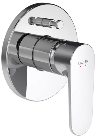 Laufen Pro X falba süllyesztett egykaros kádcsaptelep, króm kivitelben.