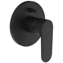 Laufen Pro X falba süllyesztett egykaros kádcsaptelep matt fekete kivitelben.