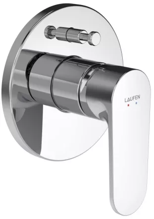 Laufen Pro X falba süllyesztett egykaros kádcsaptelep beépített biztonsági rendszerrel króm kivitelben.