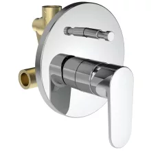 Laufen Pro X falba süllyesztett egykaros kádcsaptelep zuhanyváltóval és belső egységgel, króm kivitelben