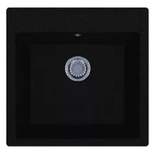   LUNART Aragorn 510 egymedencés gránit mosogató, Black 5999123000033