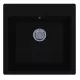 LUNART Aragorn 510 egymedencés gránit mosogató, Black 5999123000033